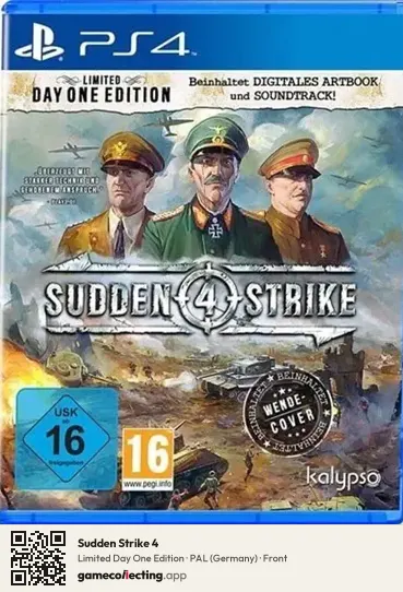 Sudden Strike 4 PlayStation 4, Germany box front