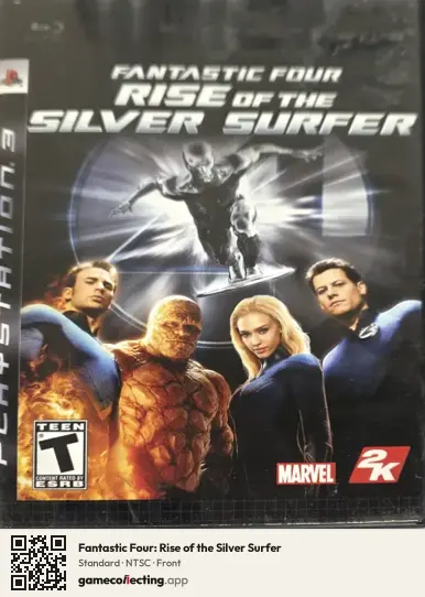 Fantastic Four: Rise of the Silver Surfer PlayStation 3, NTSC box front
