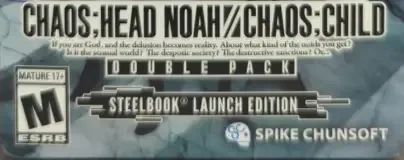 Chaos;Head Noah / Chaos;Child Double Pack, the ESRB box on its front