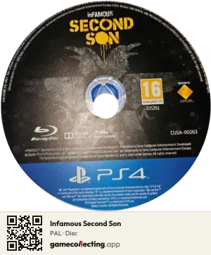 Infamous Second Son PlayStation 4, PAL disc