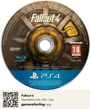 Fallout 4 PlayStation 4, PAL disc