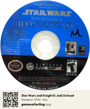 Star Wars Jedi Knight II: Jedi Outcast Nintendo GameCube, NTSC disc
