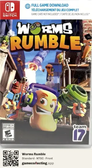 Worms Rumble Nintendo Switch, NTSC box front