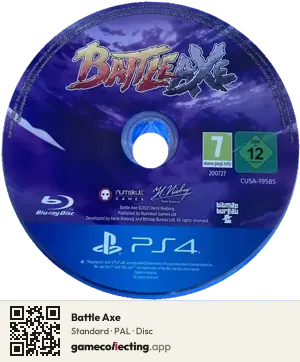 Battle Axe PlayStation 4, PAL disc