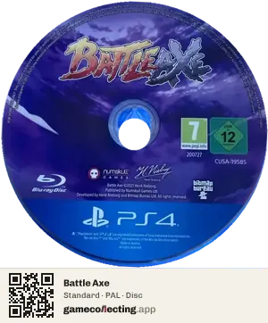 Battle Axe PlayStation 4, PAL disc