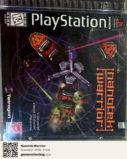 Nanotek Warrior PlayStation, NTSC box front