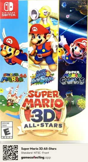 Super Mario 3D All-Stars Nintendo Switch, NTSC box front