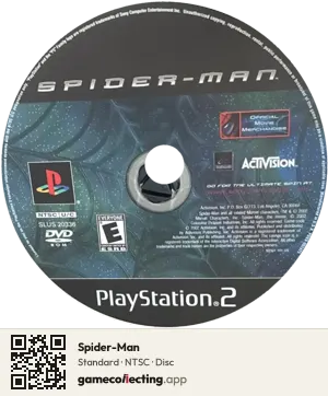 Spider-Man PlayStation 2, NTSC disc