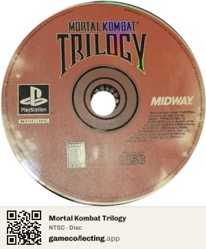 Mortal Kombat Trilogy PlayStation, NTSC disc