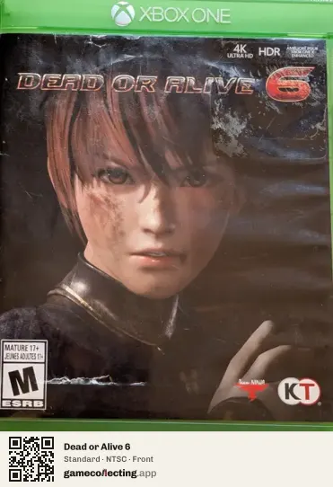 Dead or Alive 6 Xbox One, NTSC box front