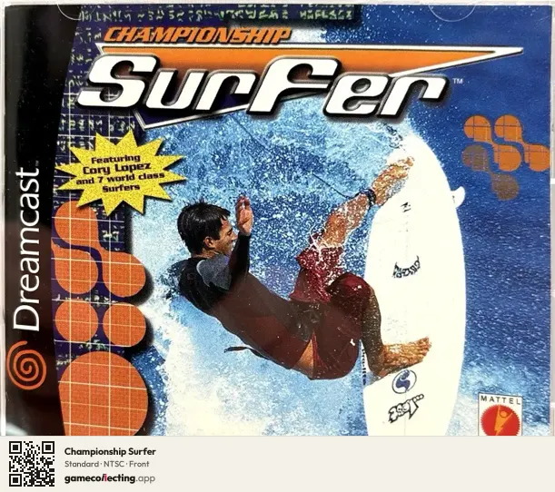 Championship Surfer Sega Dreamcast, NTSC box front