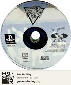 Ten Pin Alley PlayStation, NTSC disc
