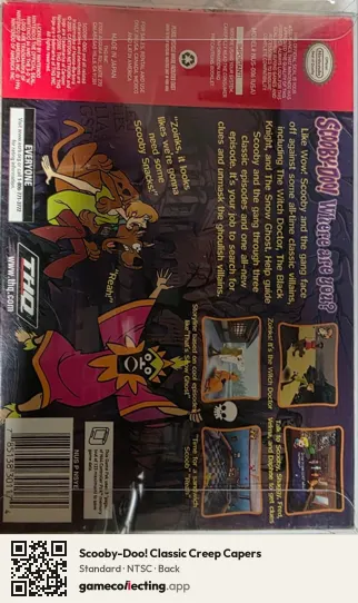 Scooby-Doo! Classic Creep Capers Nintendo 64, NTSC box back