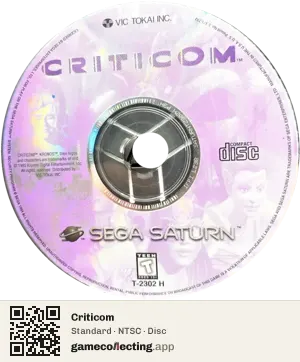 Criticom Sega Saturn, NTSC disc