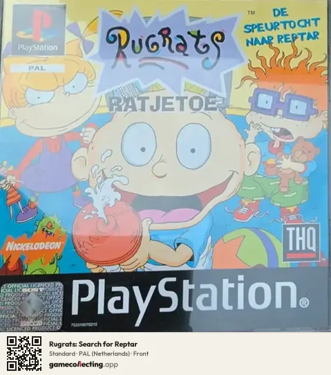 Rugrats: Search for Reptar PlayStation, Netherlands box front