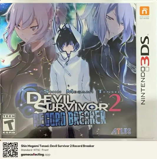 Shin Megami Tensei: Devil Survivor 2 Record Breaker Nintendo 3DS, NTSC box front