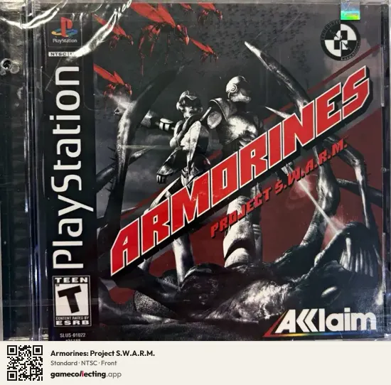Armorines: Project S.W.A.R.M. PlayStation, NTSC box front