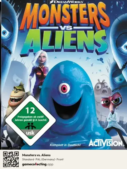 Monsters vs. Aliens PlayStation 3, Germany box front