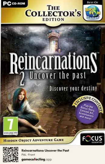 Reincarnations: Uncover the Past Computer, PAL box front