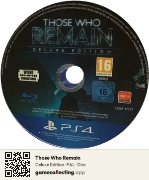 Those Who Remain PlayStation 4, PAL disc