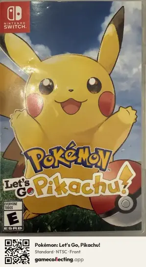 Pokémon: Let's Go, Pikachu! Nintendo Switch, NTSC box front