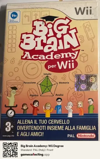 Big Brain Academy: Wii Degree Nintendo Wii, Italy box front