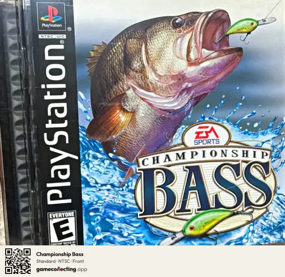 Championship Bass PlayStation, NTSC box front