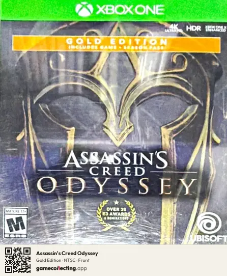 Assassin's Creed Odyssey Xbox One, NTSC box front