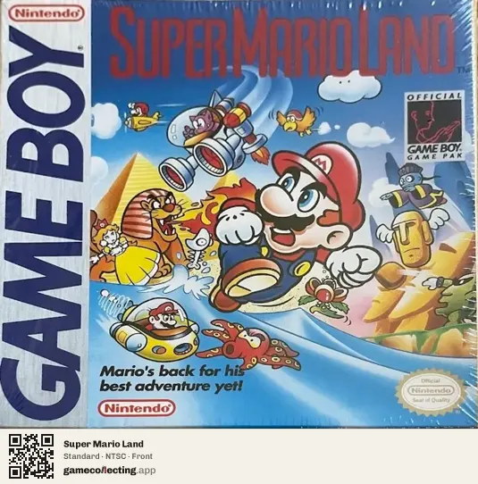 Super Mario Land Game Boy, NTSC box front