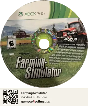 Farming Simulator Xbox 360, NTSC disc
