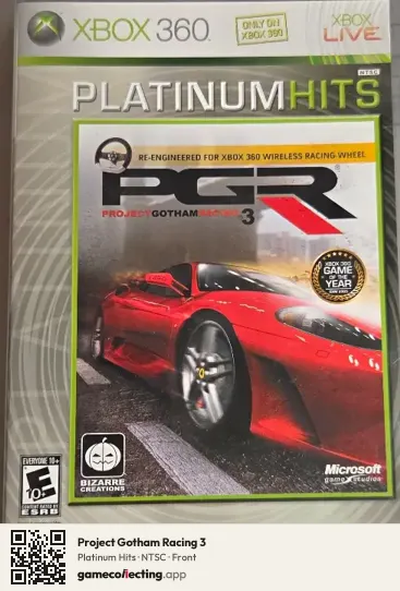 Project Gotham Racing 3 Xbox 360, NTSC box front