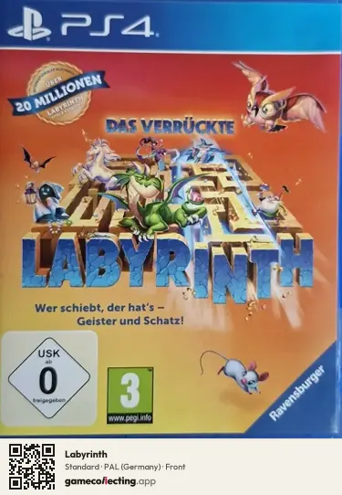 Labyrinth PlayStation 4, Germany box front