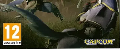 Monster Hunter Rise, the PEGI square on its front