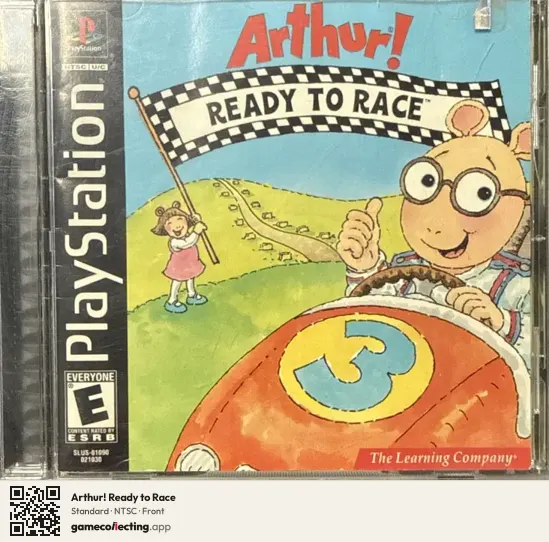 Arthur! Ready to Race PlayStation, NTSC box front