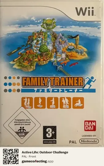 Active Life: Outdoor Challenge Nintendo Wii, PAL box front