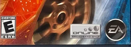Need for Speed Underground, the ESRB box on its front