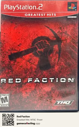 Red Faction PlayStation 2, NTSC box front