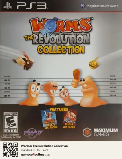 Worms: The Revolution Collection PlayStation 3, NTSC box front