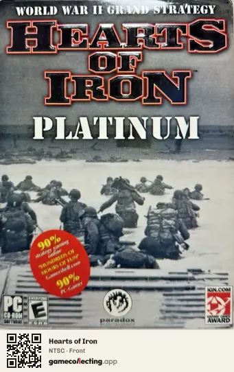 Hearts of Iron Computer, NTSC box front