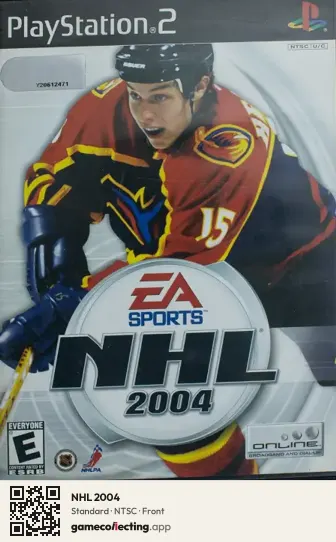 NHL 2004 PlayStation 2, NTSC box front