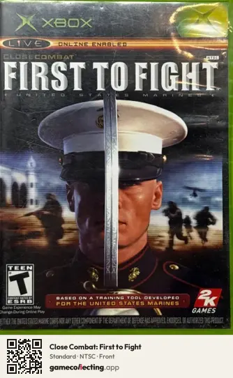 Close Combat: First to Fight Xbox, NTSC box front