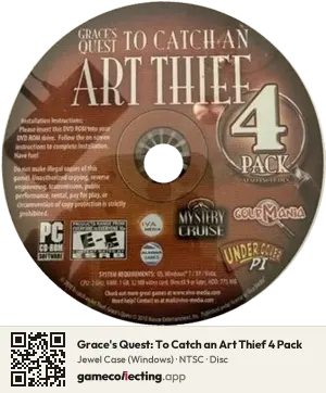 Grace's Quest: To Catch an Art Thief 4 Pack Computer, NTSC disc