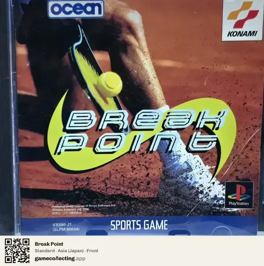 Break Point PlayStation, Asia box front