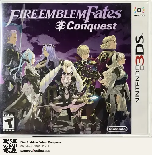 Fire Emblem Fates: Conquest Nintendo 3DS, NTSC box front