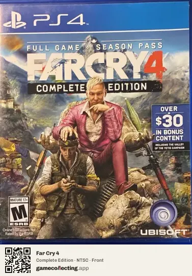 Far Cry 4 PlayStation 4, NTSC box front