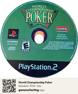 World Championship Poker PlayStation 2, NTSC disc