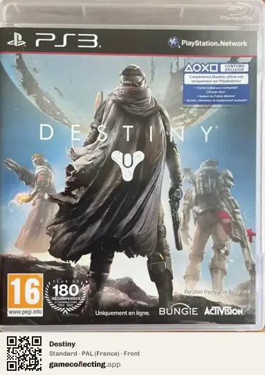 Destiny PlayStation 3, France box front