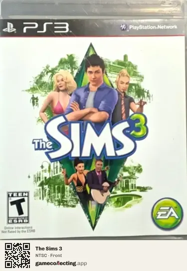 The Sims 3 PlayStation 3, NTSC box front