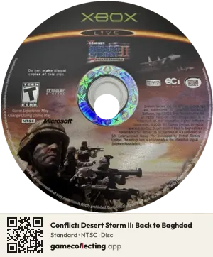 Conflict: Desert Storm II: Back to Baghdad Xbox, NTSC disc
