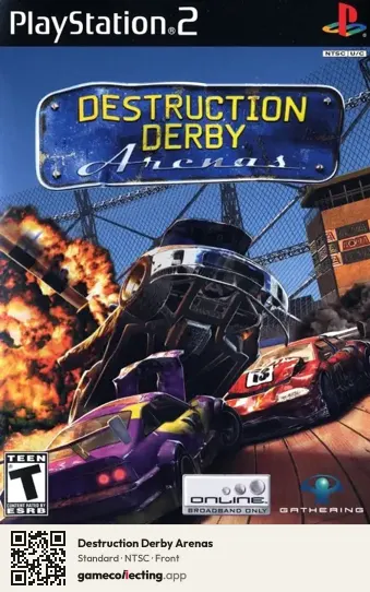 Destruction Derby Arenas PlayStation 2, NTSC box front